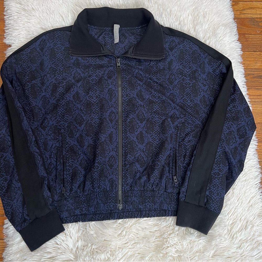Athleta Brooklyn Python Track Jacket, Athletic Si… - image 2